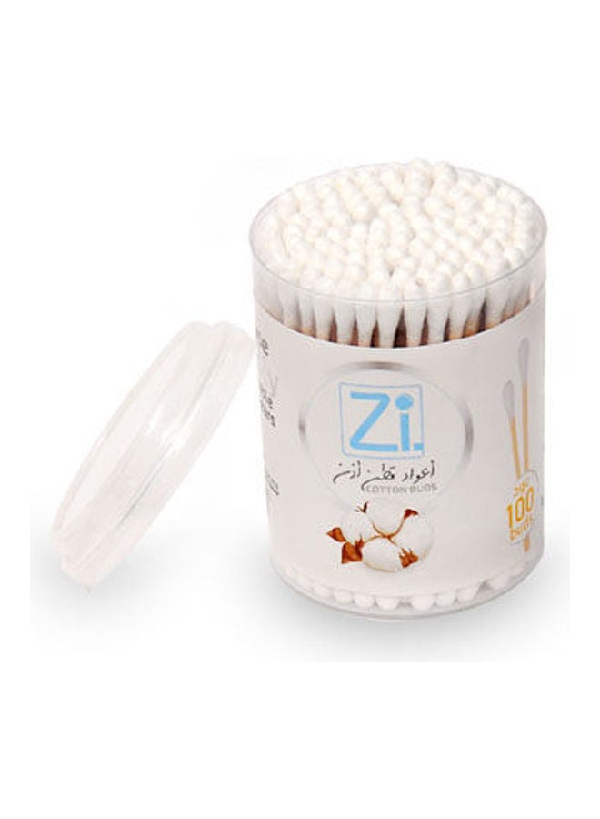 zi Cotton Ear Buds Wood White  - Image 4