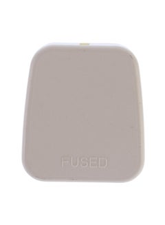 AL FANAR 3 Pin Plug Top With Fuse White 7x4.5x4cm  - Image 3