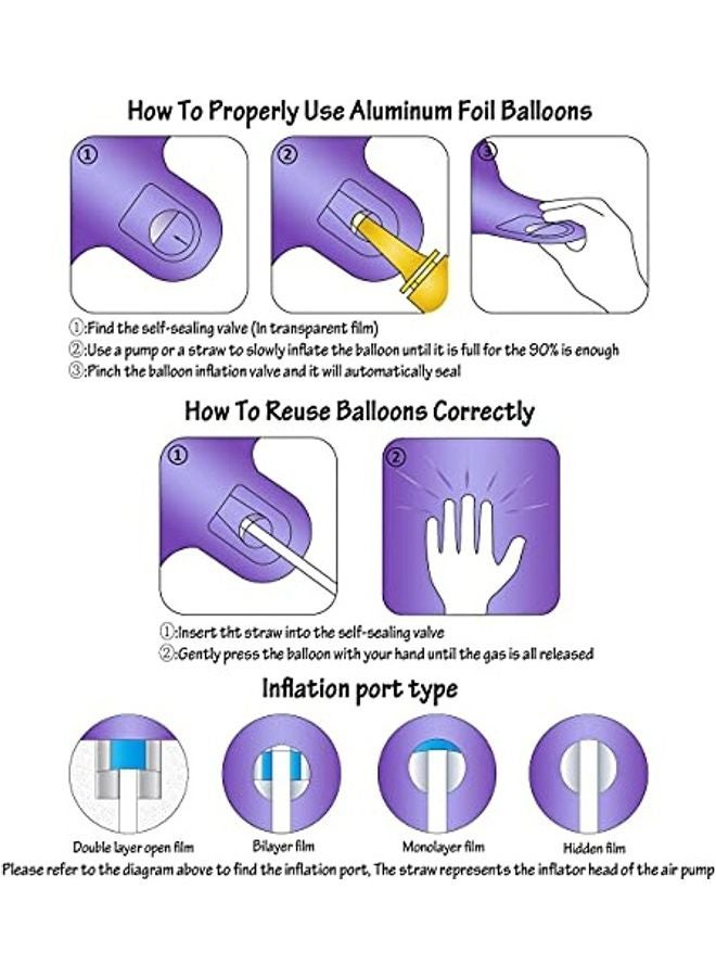 CHANGZHONG - Number 1 Helium Foil Birthday Party Balloon 40inch - Image 1