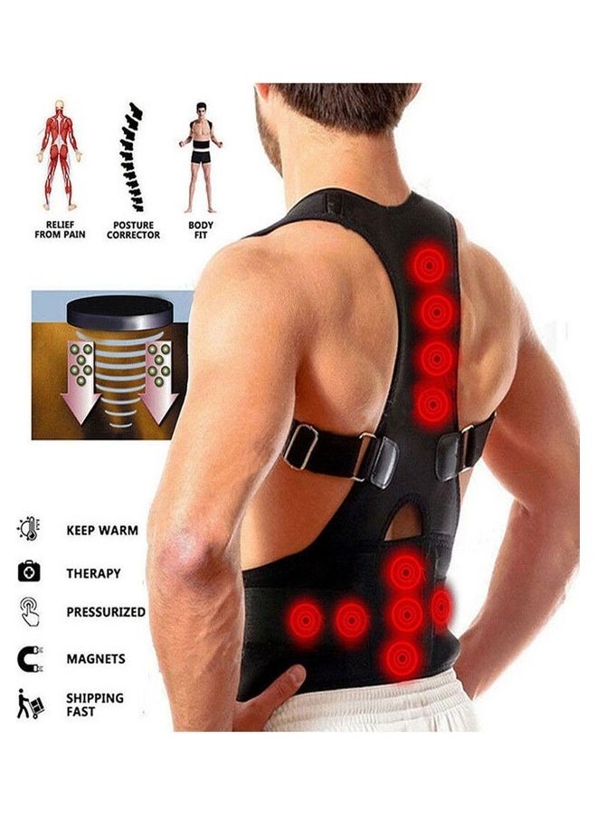 AGD Magnetic Posture Support Corrector Back Brace Belt M  - Image 1