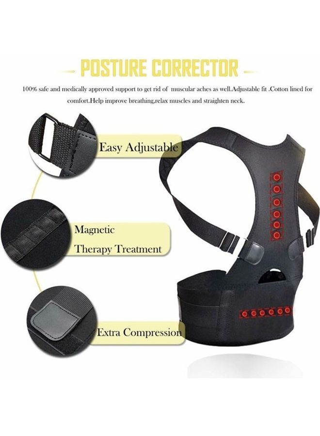 AGD Magnetic Posture Support Corrector Back Brace Belt M  - Image 2