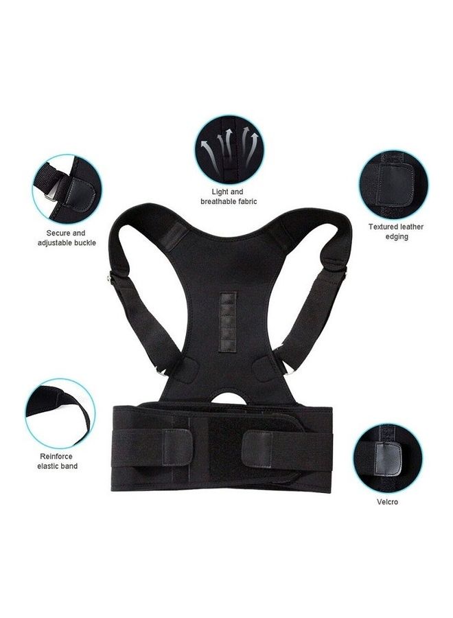 AGD Magnetic Posture Support Corrector Back Brace Belt M  - Image 4