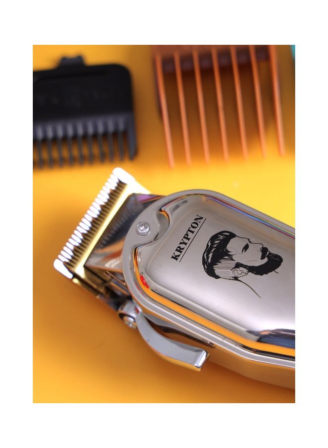 KRYPTON Professional Hair Bread Trimmer KNTR5419 Stainless Steel Blade 10 Separate Comb Attachments 240 Minutes Working Time Li-Ion Battery Cord Cordless Operation Silver  - Image 3