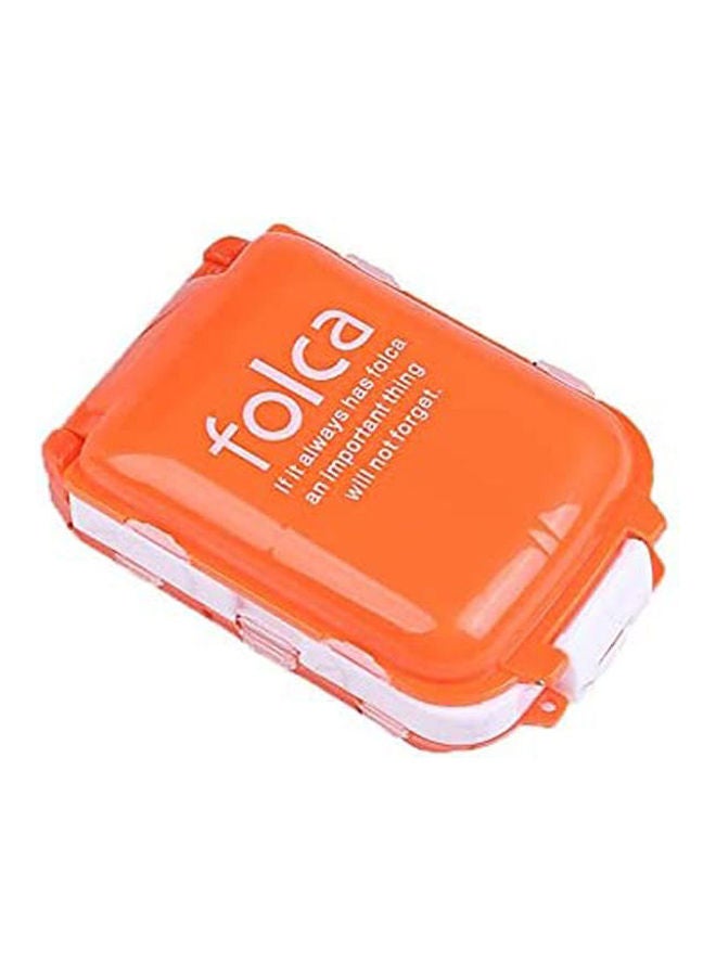 folca - 3-Storey 8-Cell Portable Small Foldable Medicine Box Multicolour - Image 1