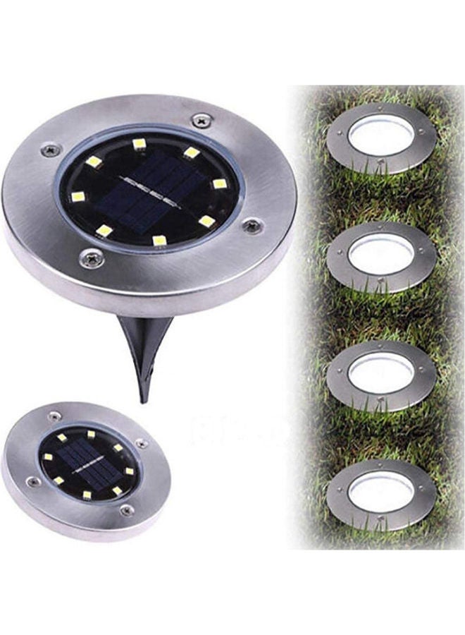 Faster Solar Ground Lights 8 Led Solar Garden Outdoor In-Ground Light Waterproof Sensing Landscape Lights For Lawn Pathway Yard Driveway Patio Walkway Pool Area  Work Time 8-10 Hour (4 Pack) White  - Image 2