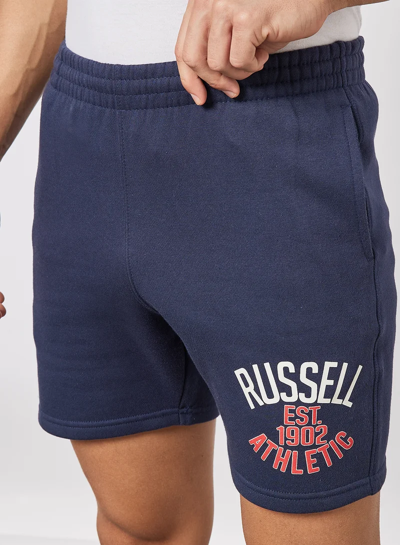 Russell Athletic Logo Elasticated Shorts Navy