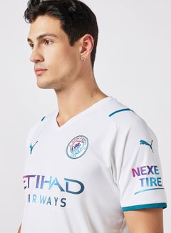 PUMA Manchester City 21/22 Away Replica Jersey White UAE