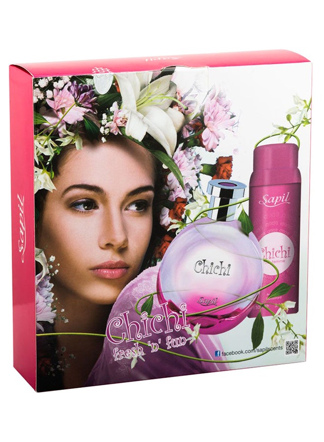 سابل - طقم هدية عطور تشي تشي Chichi EDT (100 ml), Chichi Deodorant (150 ml) - Image 1