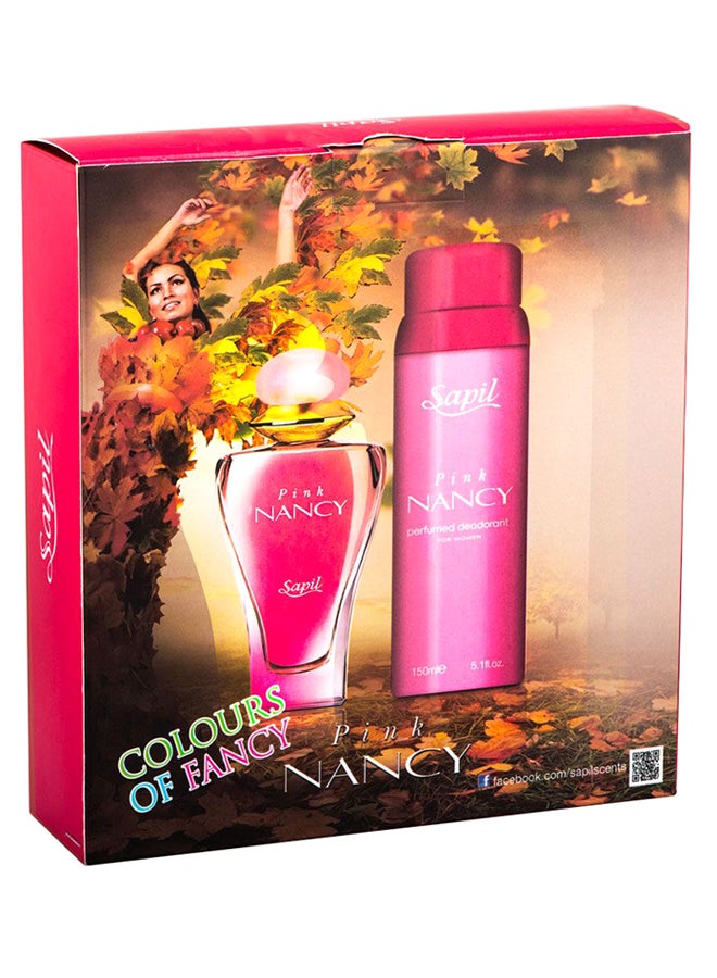 sapil Pink Nancy Gift Set (Pink Nancy EDP & Pink Nancy Deodorant ) Pink Nancy EDT (50 ml), Pink Nancy Deodorant (150 ml) - Image 2