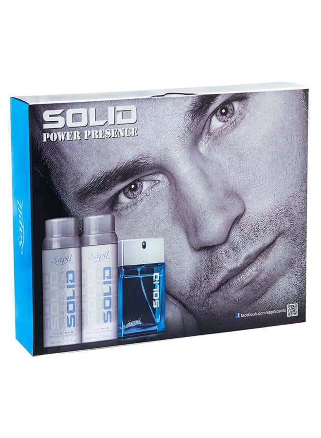 sapil Solid Gift Set Solid EDT (100 ml), 2 x Solid Deodorant (150 ml) - Image 2