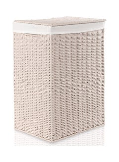 Chic Paper Rope Hamper Beige Beige 36 x 26 x 50cm - v1640581911/N52254891A_1