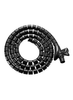 Brateck Coiled Tube Cable Sleeve Black  - Image 1