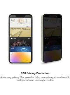 InvisibleShield Privacy Screen Protector For iPhone 13/13 Pro Black  - Image 3