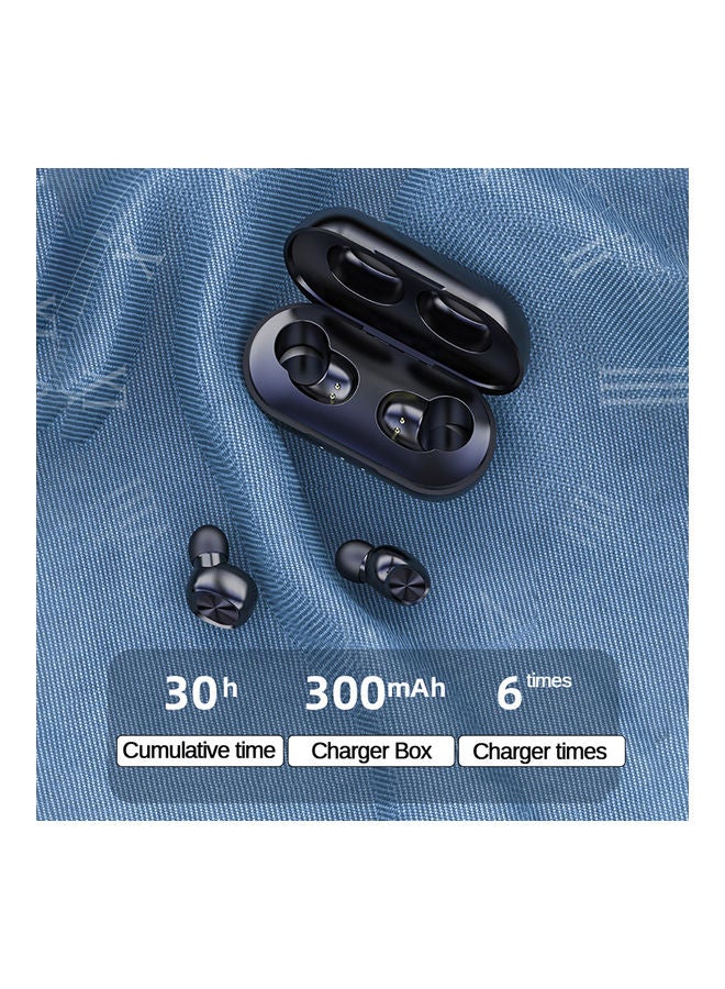 Portable 5.0 Wireless Earphone Black - Image 3