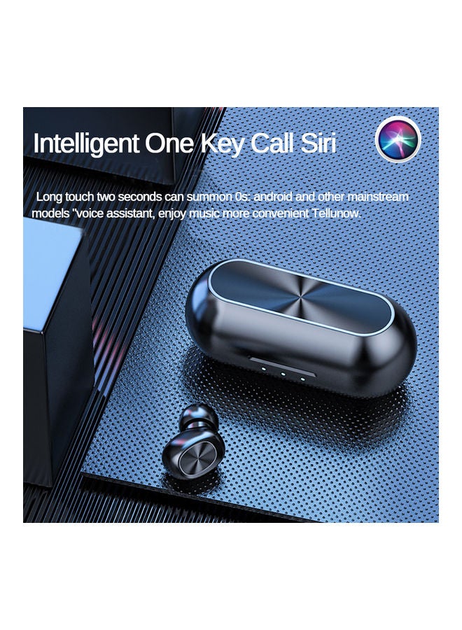 Portable 5.0 Wireless Earphone Black - Image 2