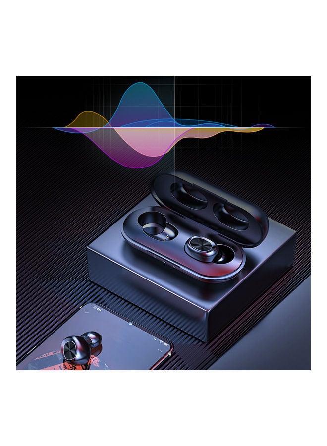 Portable 5.0 Wireless Earphone Black - Image 4