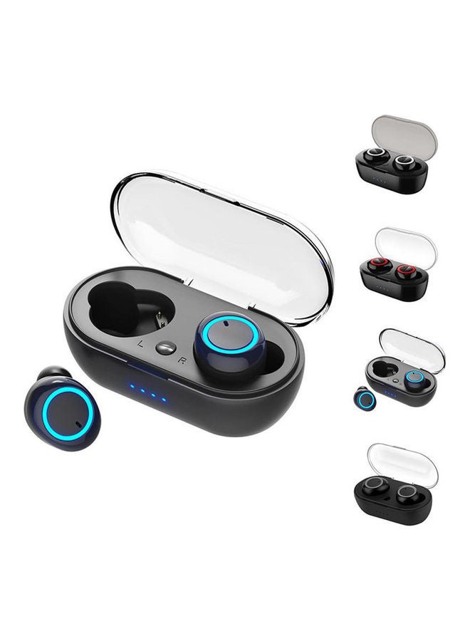 Touch-control BT 5.0 Wireless Earphones Black/Red - Image 2