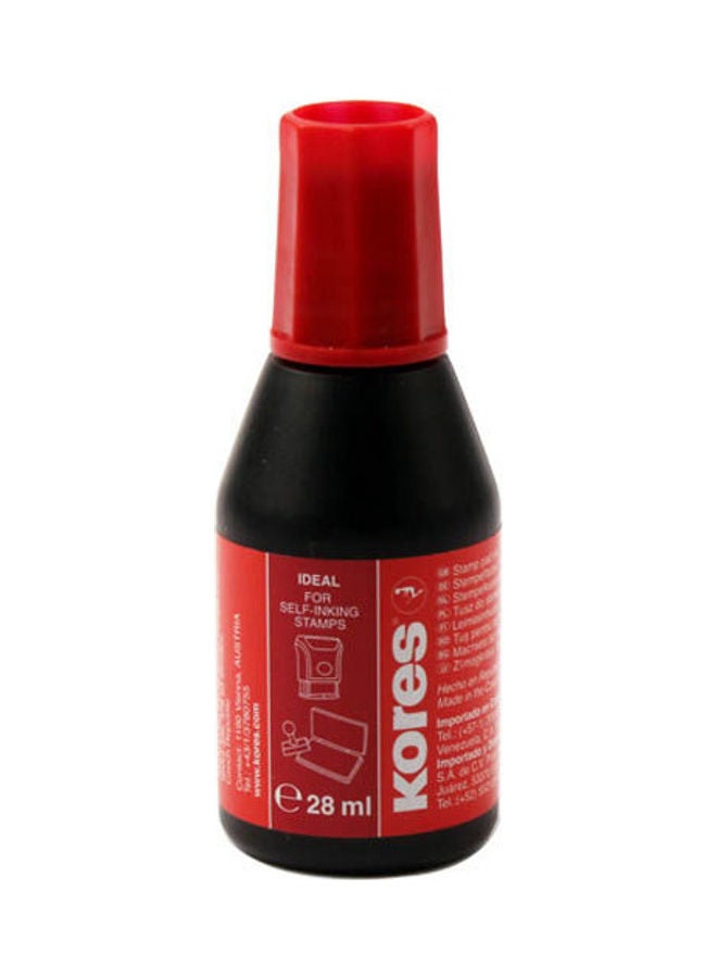 KORES StamPad ink 28ml  Nr:71328 Red