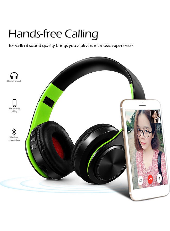Stereo Bluetooth 4.0 Headsets MP3 Player TF Card FM Radio 3.5mm Wired Earphone Hands-free Wireless Headphones with Mic Multicolour - Image 3