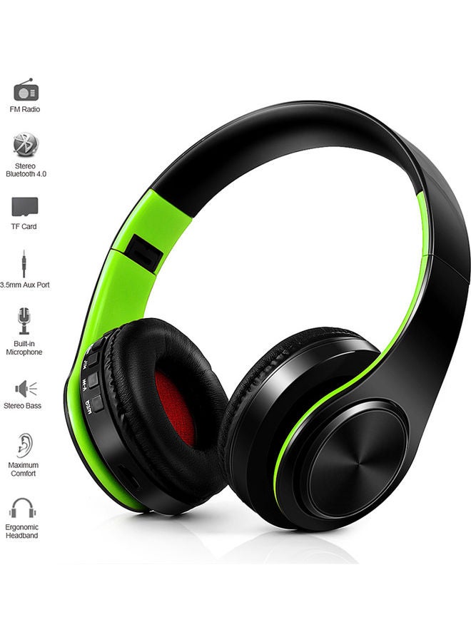 Stereo Bluetooth 4.0 Headsets MP3 Player TF Card FM Radio 3.5mm Wired Earphone Hands-free Wireless Headphones with Mic Multicolour - Image 5