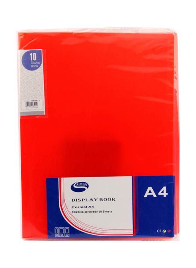 Simba display book SIMBA A4 10 POCKETS 8511 Orange 