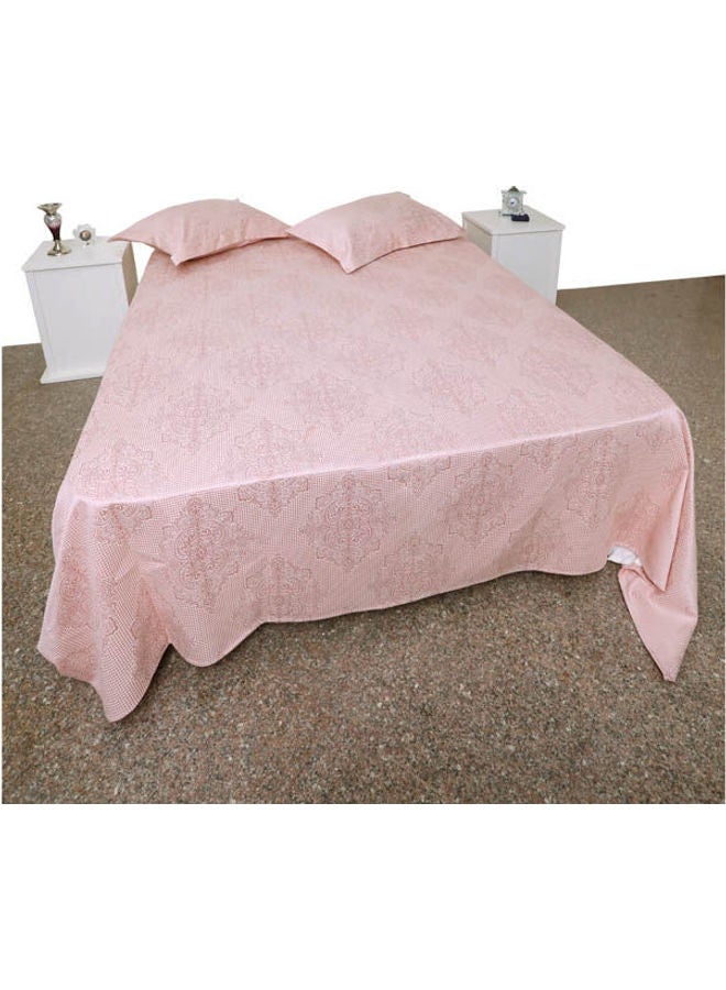 Lantique - Oxford Coverlet 3 Pieces Cotton Rose 250×240cm - Image 1