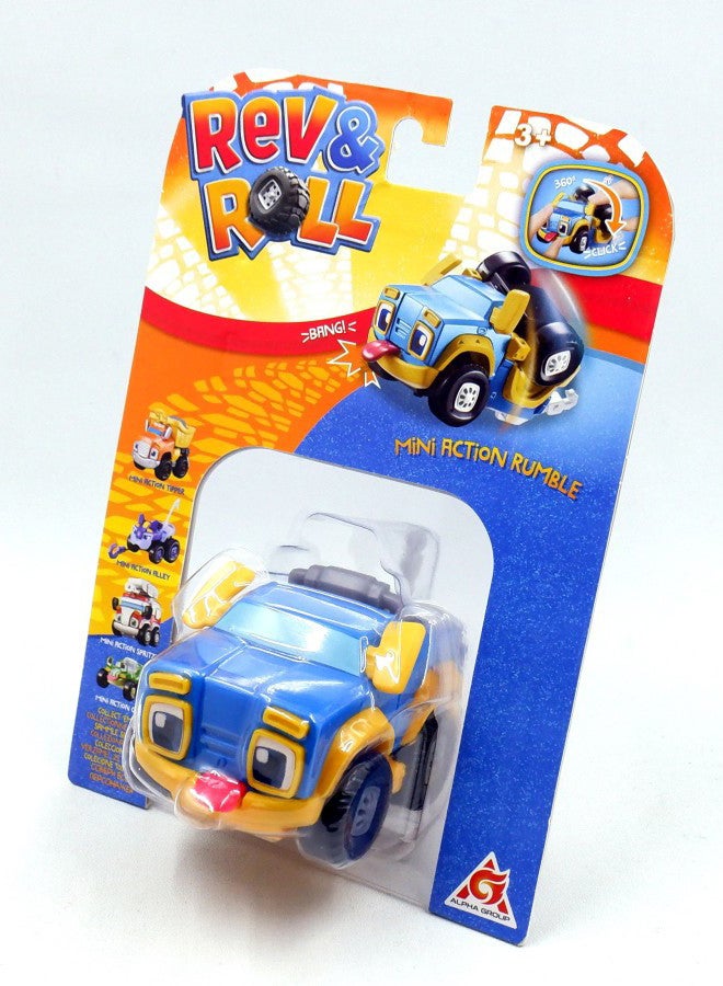 Rev&Roll Mini Action Rumble Car Multicolour 10 x 6.1cm - Image 3