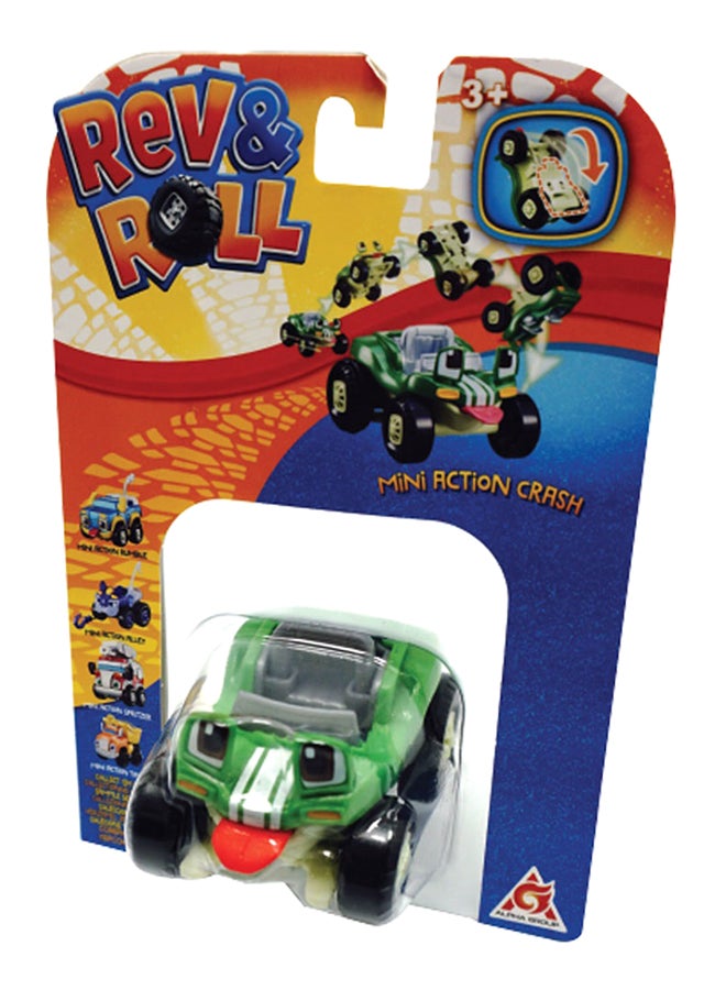 Rev&Roll Mini Action Crash Car Multicolour - Image 3