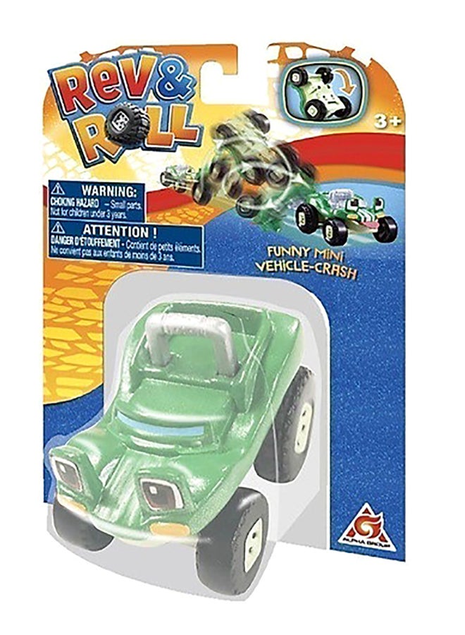 Rev&Roll Mini Action Crash Car Multicolour - Image 4