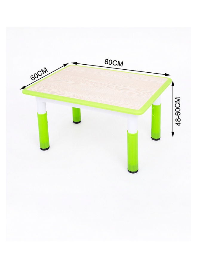 JSAITOYS - Rectangular Study Table Green 60X80X48cm - Image 1