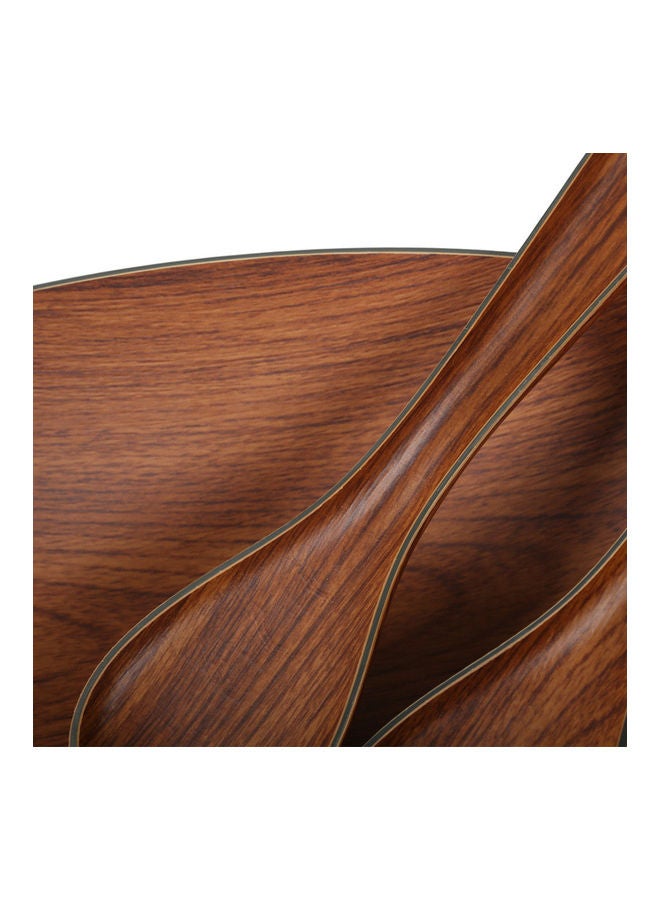 homes r us - Polystyrene Salad Set Brown 26x36x9cm - Image 1