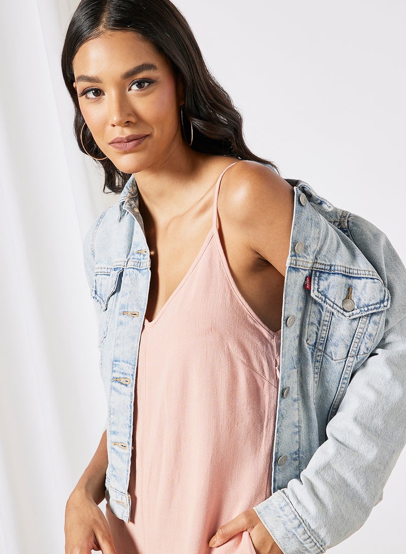 Native Youth Scoop Back Jumpsuit Pink  - Image 4