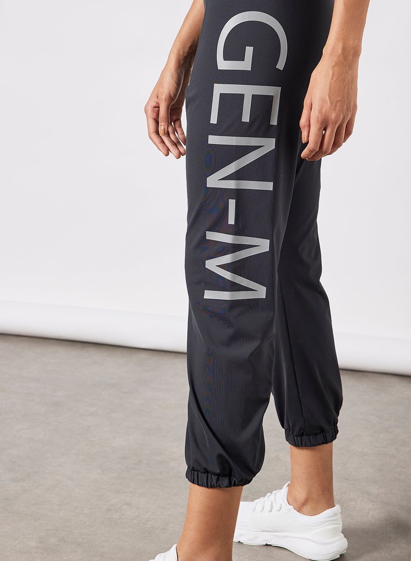 Sivvi x GenM Logo Joggers Black  - Image 4