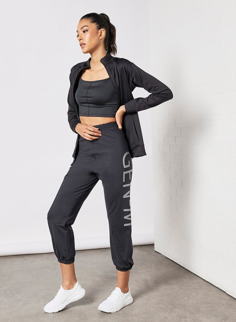 Sivvi x GenM Logo Joggers Black  - Image 3