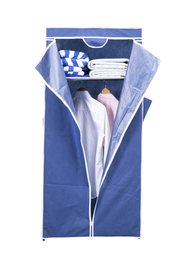 دبيلو تي- إيزي كير خزانة ملابس قابلة للطي ببابين أزرق - Image 3