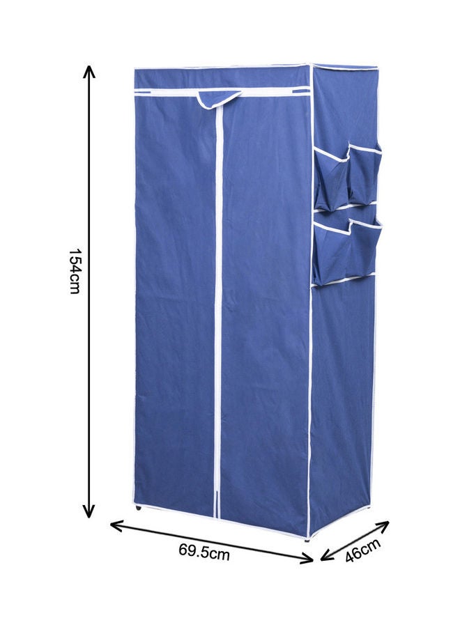 دبيلو تي- إيزي كير خزانة ملابس قابلة للطي ببابين أزرق - Image 4
