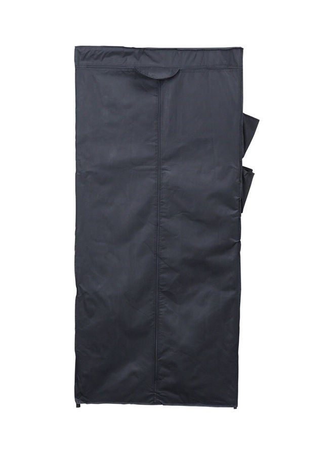 دبيلو تي- إيزي كير خزانة ملابس قابلة للطي ببابين أسود 69.5x46x154سم - Image 1