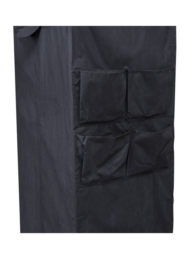 دبيلو تي- إيزي كير خزانة ملابس قابلة للطي ببابين أسود 69.5x46x154سم - Image 5