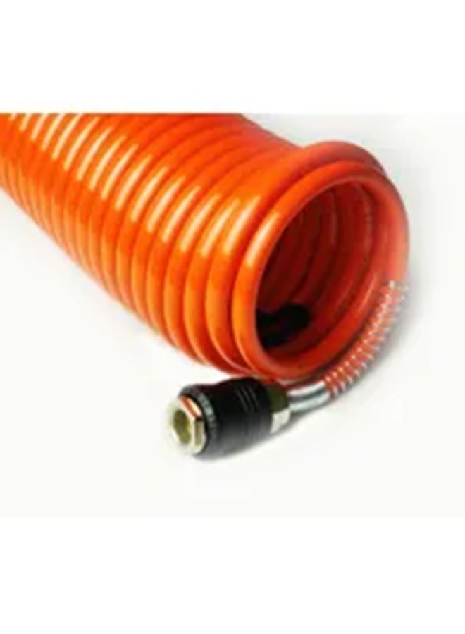 Gentlin Spiral Air Hose With Fittings 8x6mm Diameter Orange 10meter - Image 2
