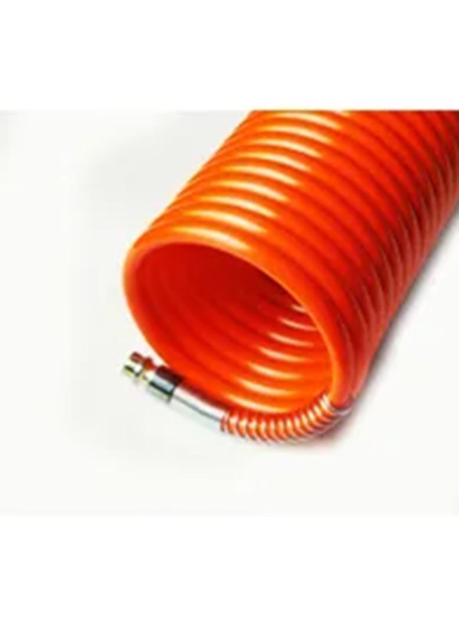 Gentlin Spiral Air Hose With Fittings 8x6mm Diameter Orange 15meter - Image 5