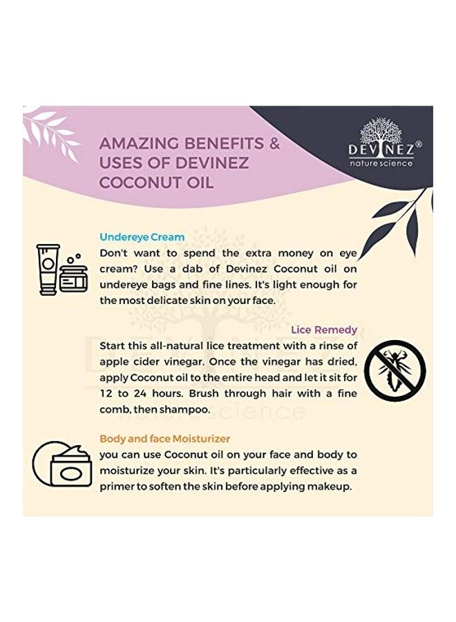 ديفينيز Extra Virgin Coconut Oil Clear 250ml - Image 5