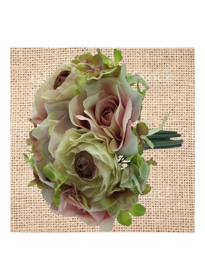 Handsomegift Bouquet Artificial Flowers Multicolour 25x18cm - Image 2