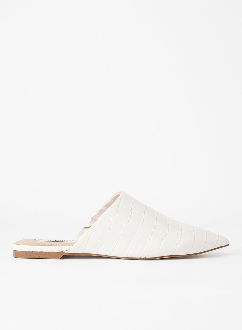 STEVE MADDEN - Tiff Flat Mules Ecru - Image 1