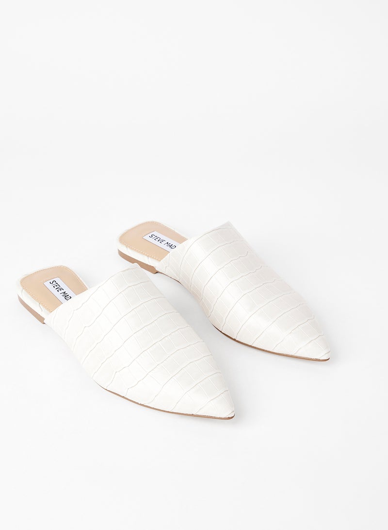 STEVE MADDEN - Tiff Flat Mules Ecru - Image 1