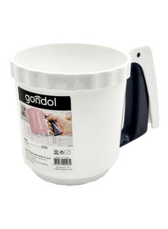 جوندول Plastic Flour Sifter White 15x11cm  - Image 1