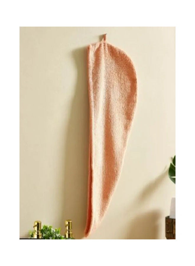 Generic Hair Wrap Towel Pink 23 X 68cm  - Image 1