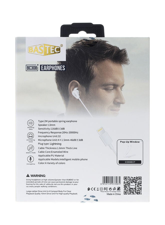 Earphone With Lightning Connector White - v1640617677/N52260951A_3