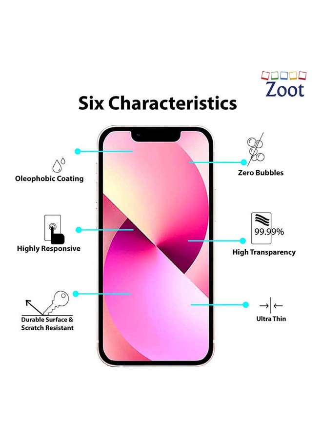 Zoot 5D Tempered Glass Screen Protector For iPhone 13 Mini Black - Image 2