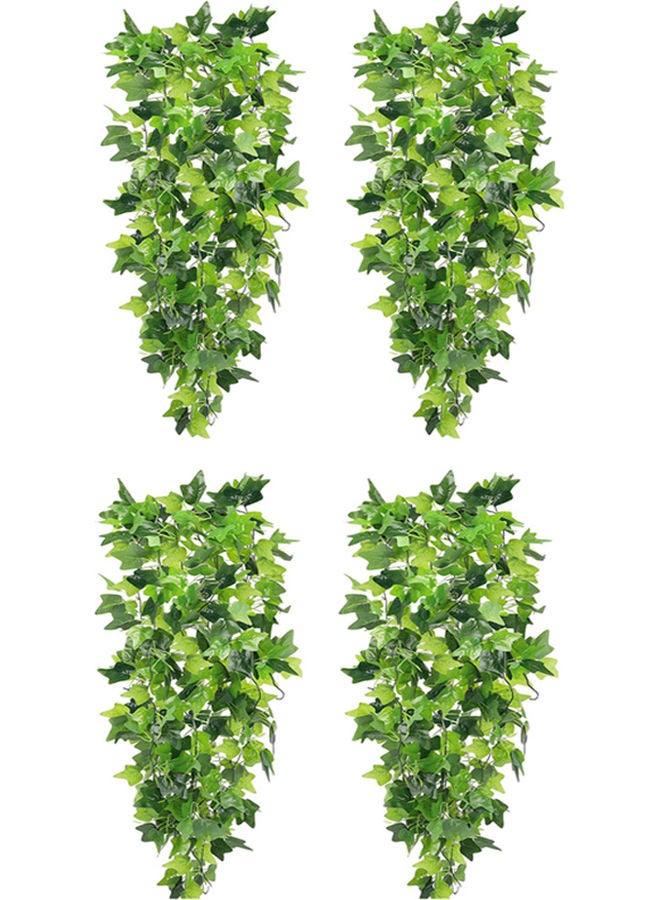 LINGWEI 4-Pieces Artificial Hanging Plants Green 100x25x25cm  - Image 1