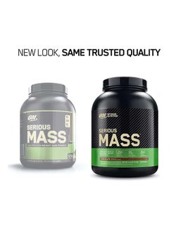 Optimum Nutrition Serious Mass Weight Gain Protein Powder Chocolate 6lb  - Image 3